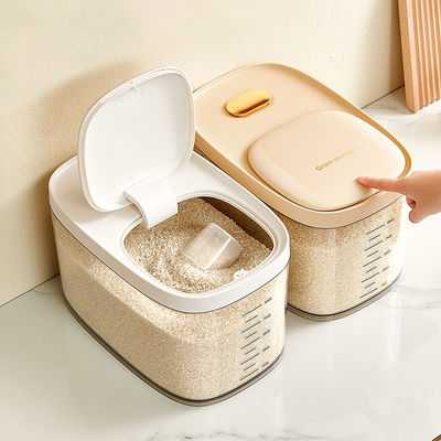 Large Capacity Dry Grain Storage Dispenser OEM Rice Storage Dispenser White